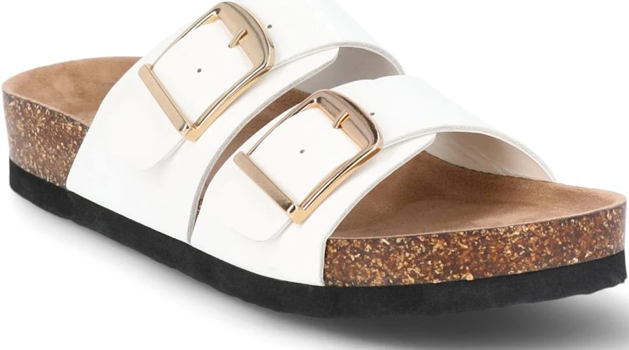 shoes Time and Tru Women's Footbed Slide Sandals Walmart $24.98