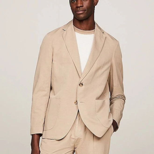 blazer Tommy Hilfiger Men's Regular Fit Cotton and Linen Blazer Tommy Hilfiger $159.6