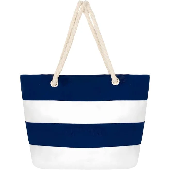 bag Toptie Women's Classic Striped Canvas Tote Bag Opentip.com $9.98