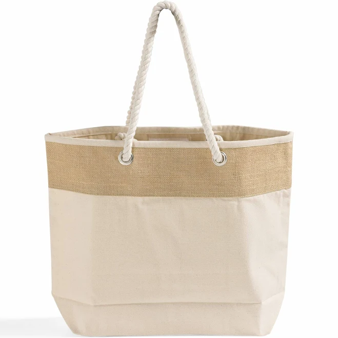 bag Tote Bag Factory Fancy Canvas Rope Tote Bag ToteBagFactory $7.58