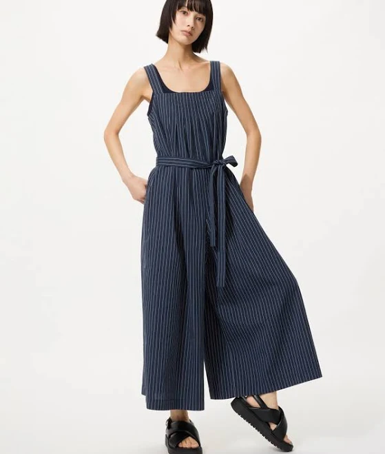 linen outfit UNIQLO Women's Linen Blend Tucked Jumpsuit uniqlo.com/us $59.9