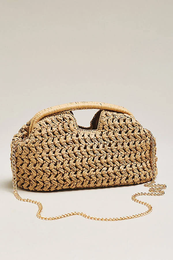 bag Urban Expressions Lani Raffia Clutch Anthropologie $98