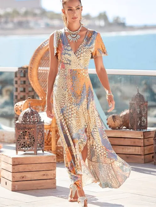 dress Venus Women's Wrap Maxi Dress VENUS $74