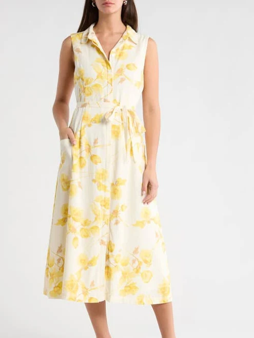 dress Vince Camuto Women's Floral Print Shirtdress Nordstrom $129