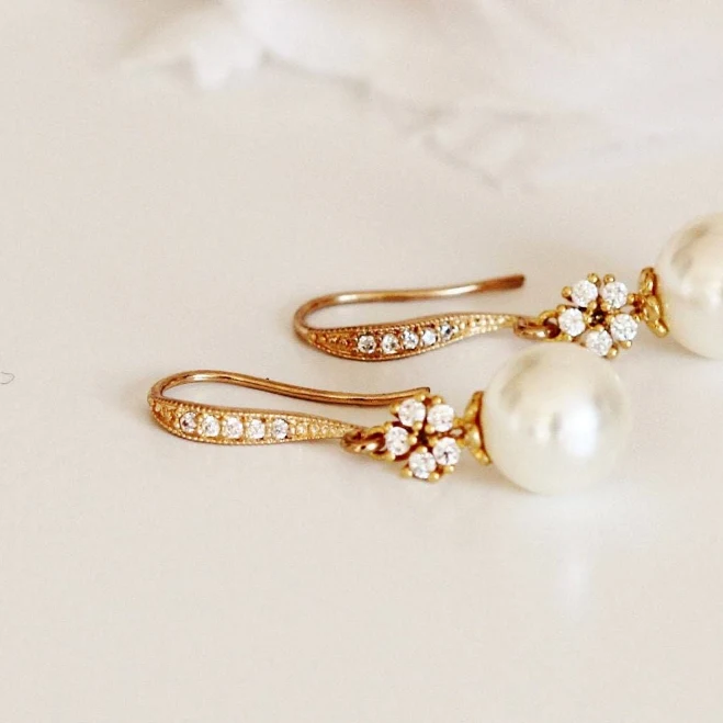 accessory Vintage Drop Pearl Earrings Etsy - Seller $33.6