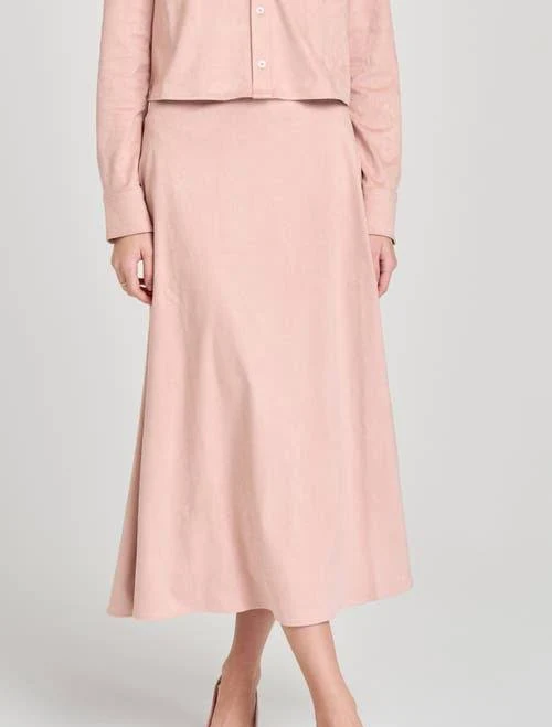 skirt WAYF Chandler A-Line Midi Skirt Nordstrom $89