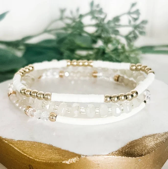 accessory White Bracelet Stack West Rowe $22