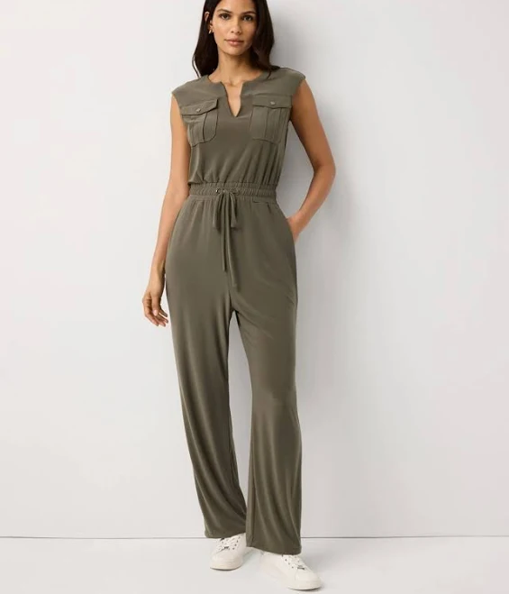 jumpsuit White House Black Market Petite Matte Jersey Utility Jumpsuit White House Black Market $160