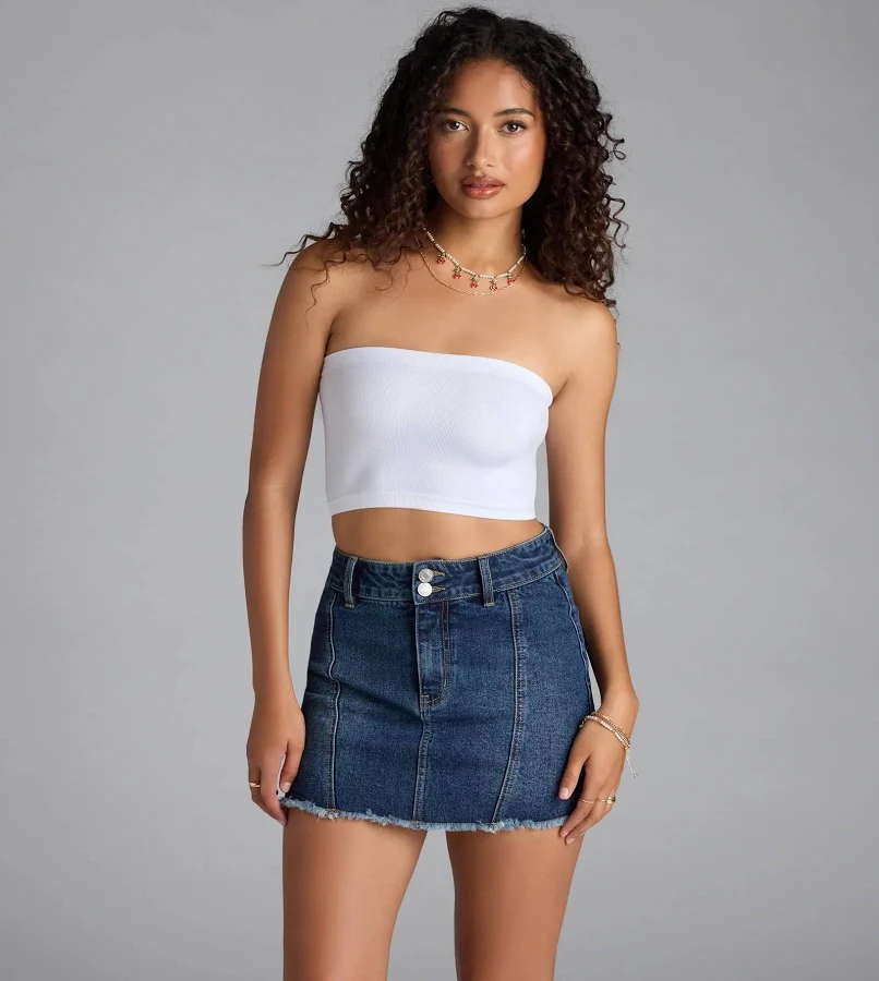 top Windsor Casual Staple Ribbed Knit Bandeau Top Windsor $6.97