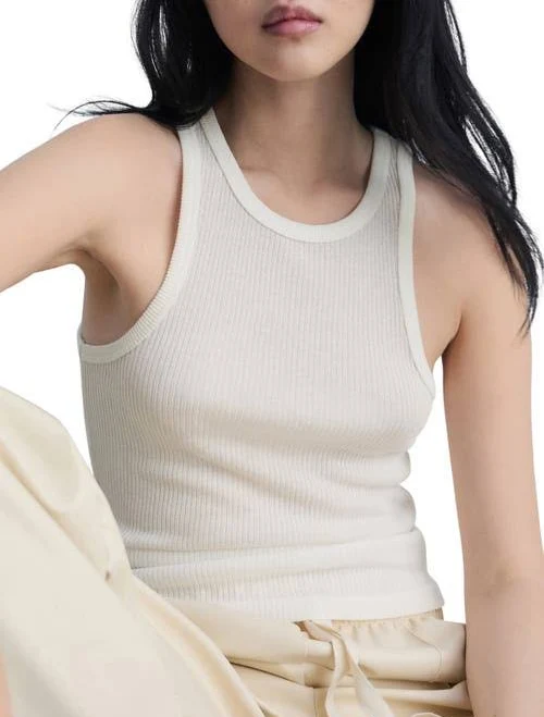 top Woman Mango Fine ribbed Knit top Nordstrom $49.99