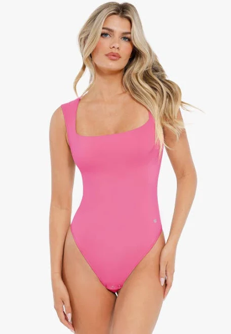 top Women Popilush Cloudsense Square Neck Bodysuit Sleeveless Shapewear Nordstrom $40