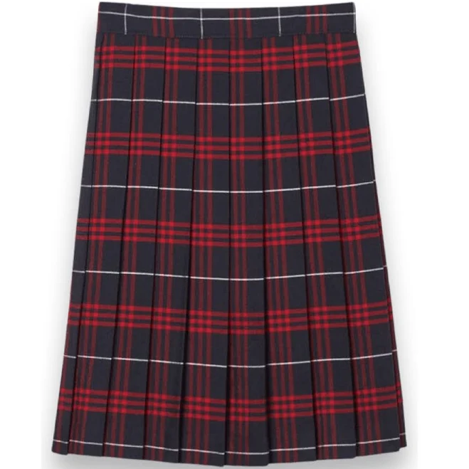 skirt Women's Below The Knee Plaid Skirt Metro School Uniforms $26.95