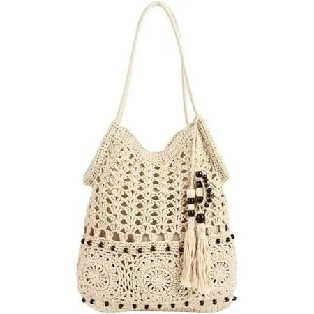 bag Women's Boho Crochet Hobo Bag with Tassels (Bohemian) Walmart - esunarty Direct $27.99