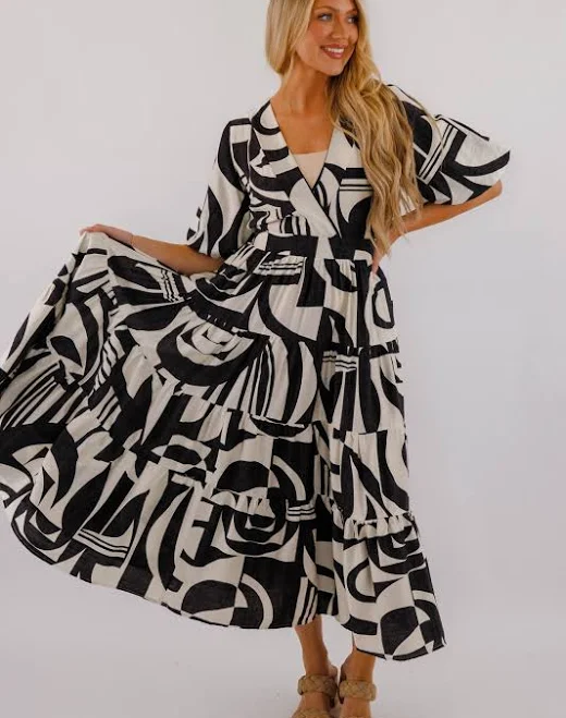 maxi dress Women's Bold Print Tiered Maxi Dress Juliana's Boutique $72
