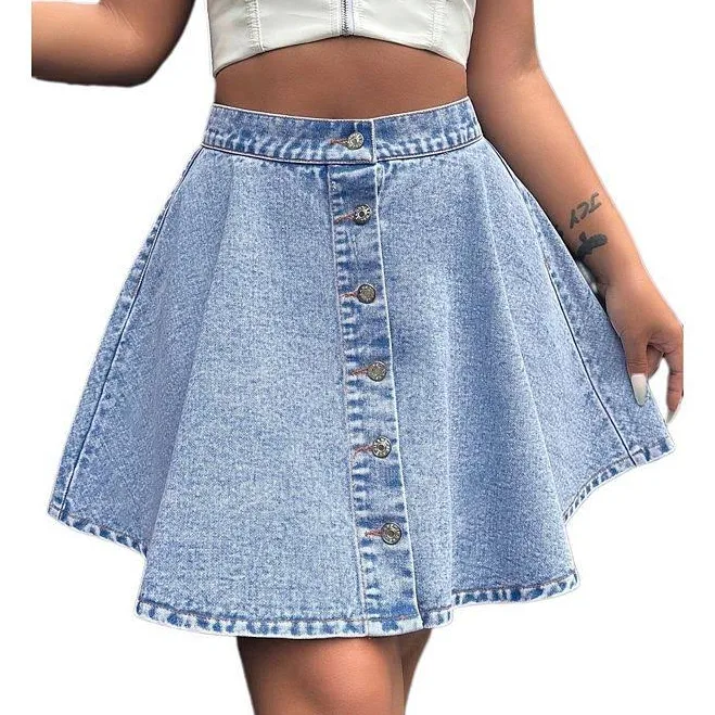 skirt Women's Casual A-Line High-Waisted Denim Mini Skirt Kohl's $38.69