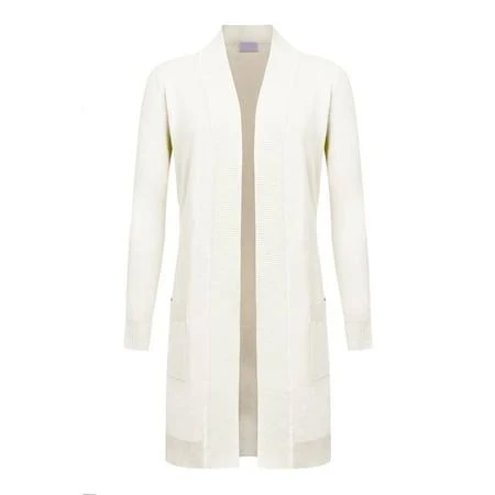 outerwear Women's Casual Viscose Knit Open Front Long-Line Cardigan Walmart - G-Style USA $29.95