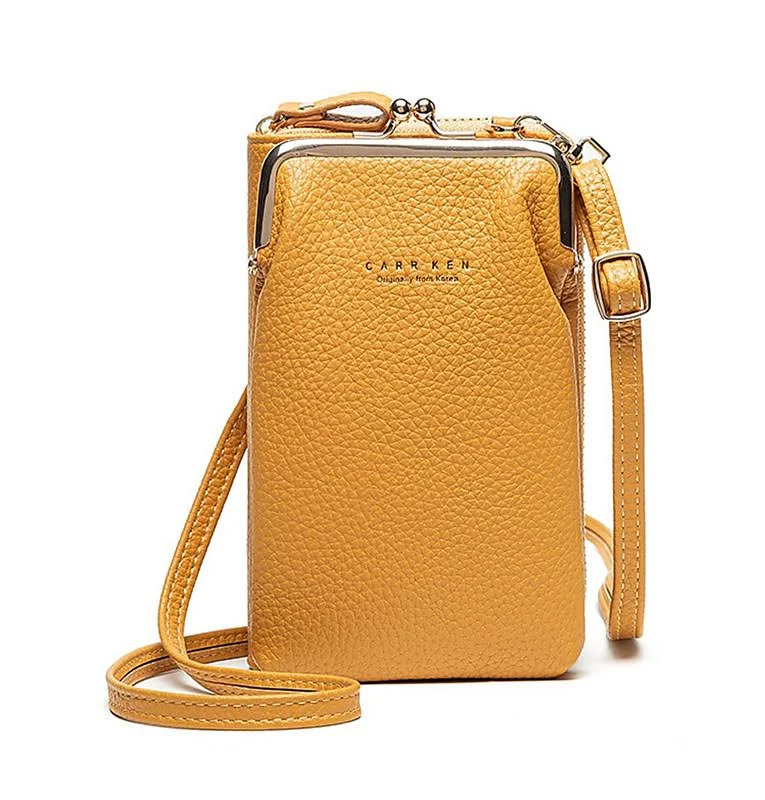 bag Women's Compact Faux Leather Crossbody Bag with Gold Frame Clasp LightInTheBox $19.99