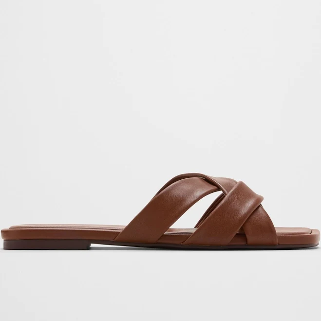 shoes Women's Vegan Leather Crossover Sandal Banana Republic Factory $50