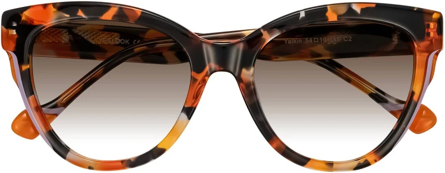 accessory Yalkin Oversized Cat-Eye Acetate Sunglasses Yesglasses $62.33