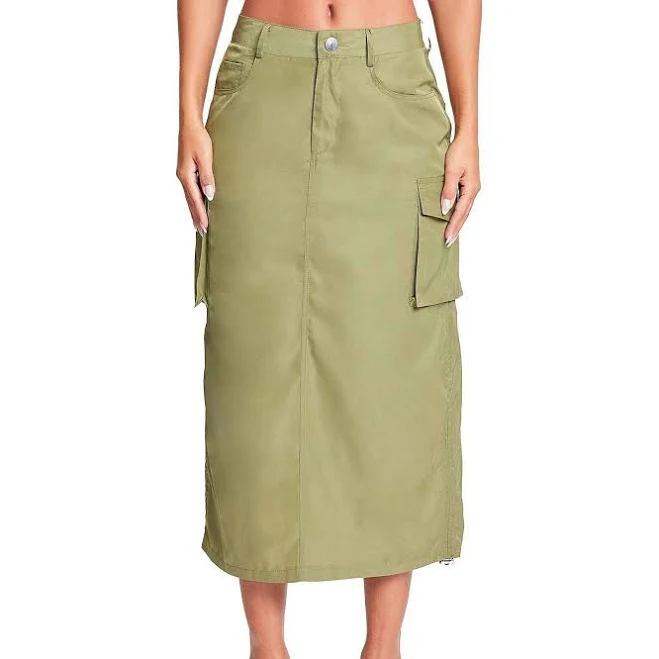 skirt YMI Women's Maxi Cargo Skirt Dillard's $39