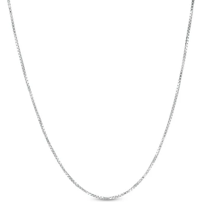accessory Zales Sterling Silver Adjustable Box Chain Necklace, 22" Zales Outlet $75