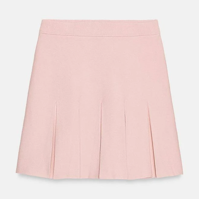 skirt Zara Mini Box Pleat Knit Skirt Zara USA $45.9