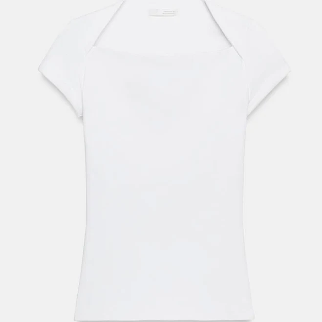 top Zara Square Neckline Top Zara USA $19.9