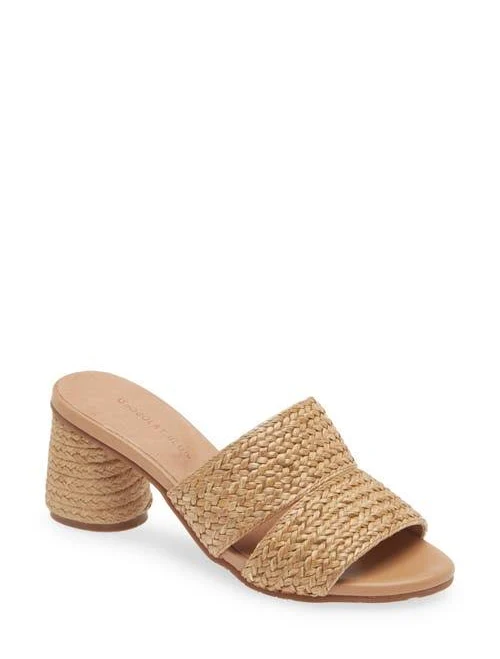 Chocolat Blu Women's Raffia Slide Sandal