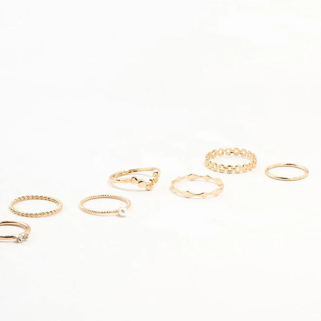 Lovisa 8-Pack Stacking Rings