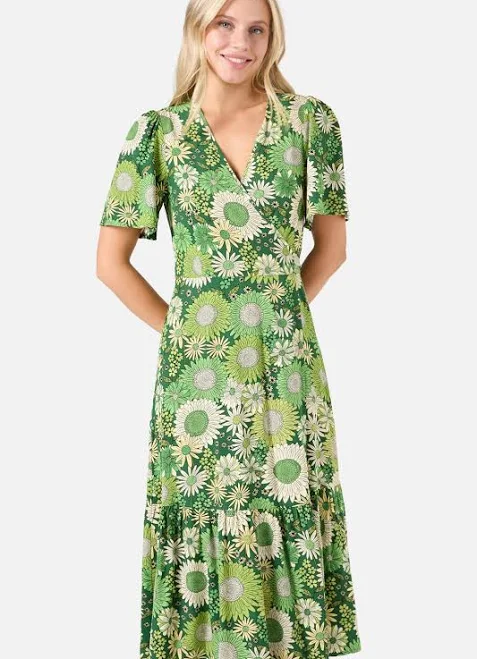 Princess Highway Viva Floral Midi Wrap Dress