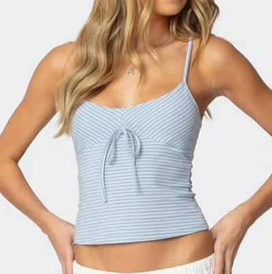 Edikted Women's Tova Striped Scoop Tank Top