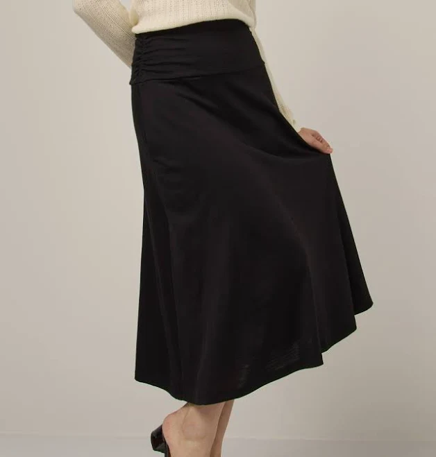 Helena Merino Wool Midi Skirt