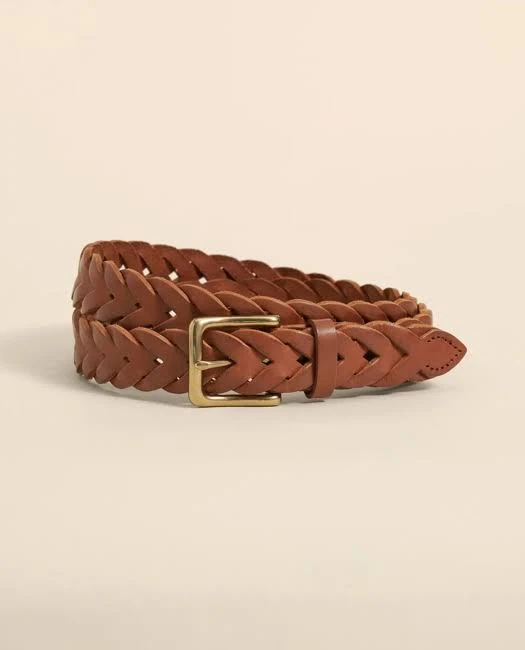 Brooks Brothers Men's Braided Leather Belt