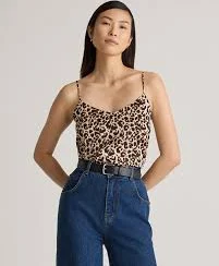 Washable Stretch Silk V-Neck Cami