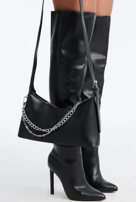 Fashion Nova Women's Lean Into Sunshine Faux Leather Crossbody Bag