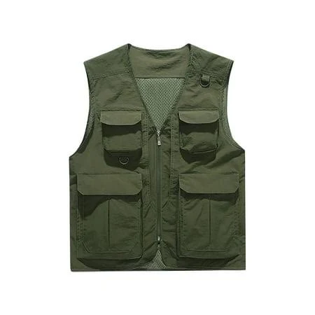 Men's Lightweight Breathable Multi-Pocket Waistcoat