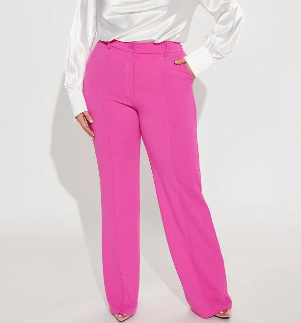 Fashion Nova Heidi Wide Leg Trouser Pants