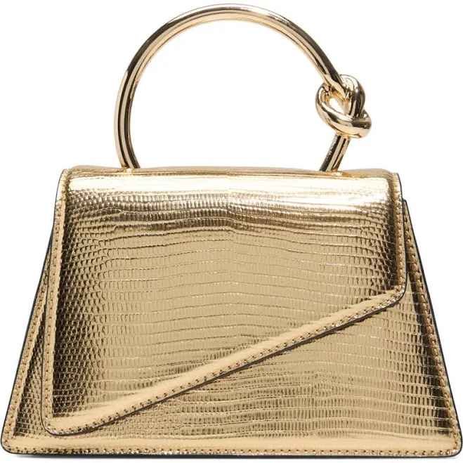 ALDO Women's Aellaax Snakeskin Embossed Faux Leather Top Handle Bag