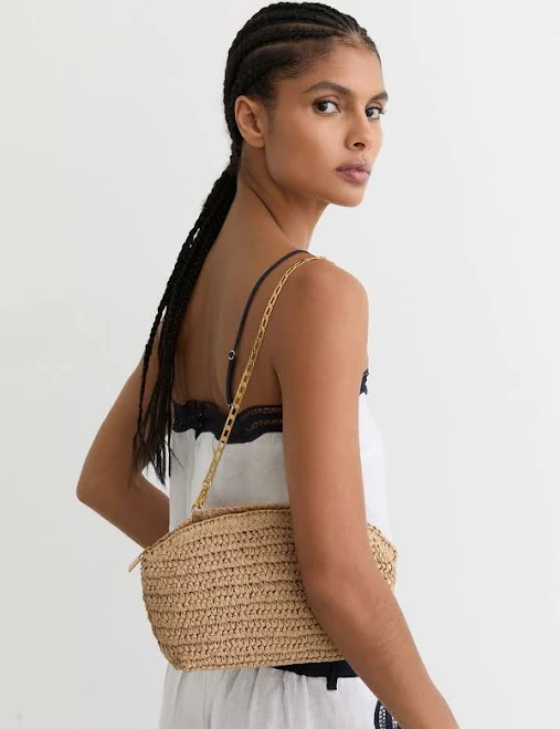 Reiss Raffia Clutch