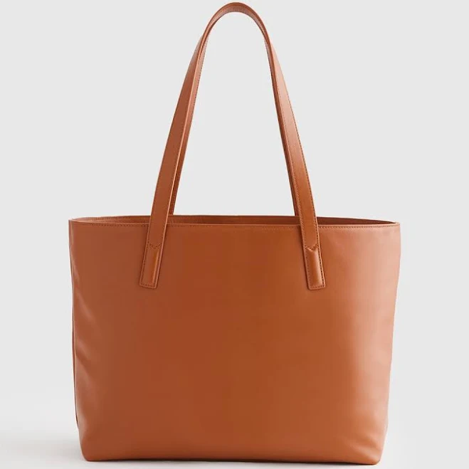 Quince Women's Classic Italian Leather Tote Bag