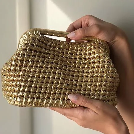Women's Woven Clutch Bag