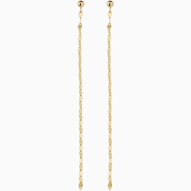 14K Gold Cabaret Chain Duster Earrings