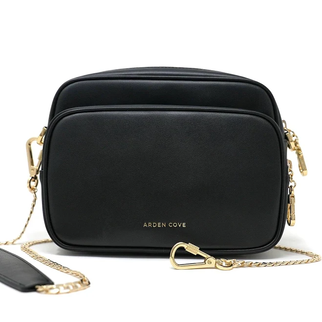 Verona Water-Resistant Anti-Theft Faux Leather Crossbody Bag