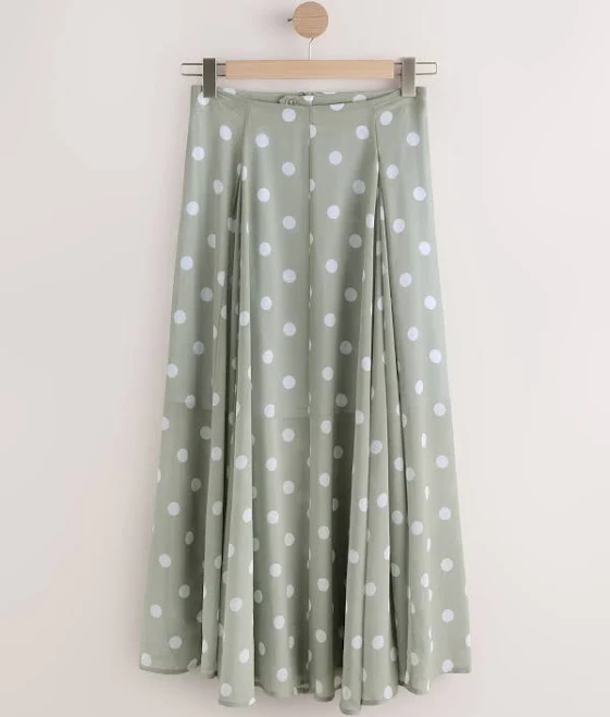 Next Spot Godet Midi Skirt