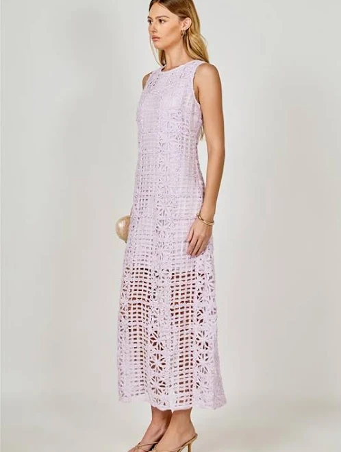 Pippa & Pearl Arie Crocheted Midi Dress