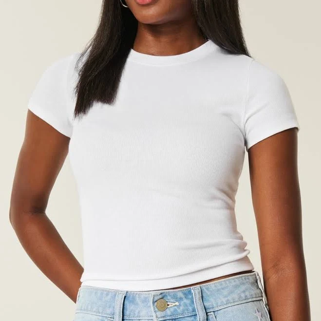 Hollister Women's Crew Baby Tee