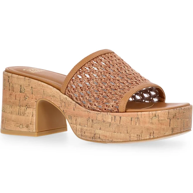 Madden NYC Women's Cork Platform Heels