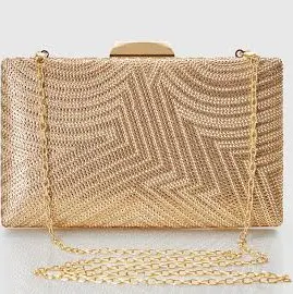 BABEYOND Women Cocktail Gold Clutch Purses
