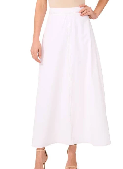 Vince Camuto Women's Solid A-Line Maxi Skirt