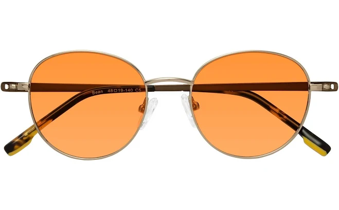 Retro-Vintage Metal Round Tinted Sunglasses